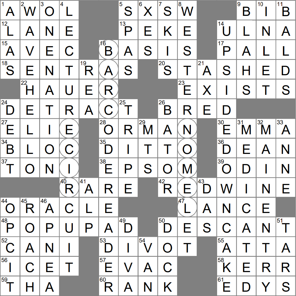 LA Times Crossword 7 Dec 22 Wednesday LAXCrossword