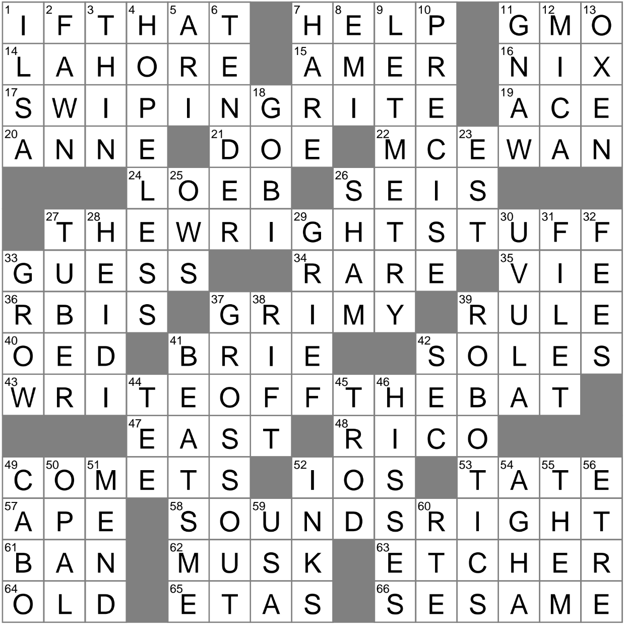 LA Times Crossword 8 Jun 23 Thursday LAXCrossword