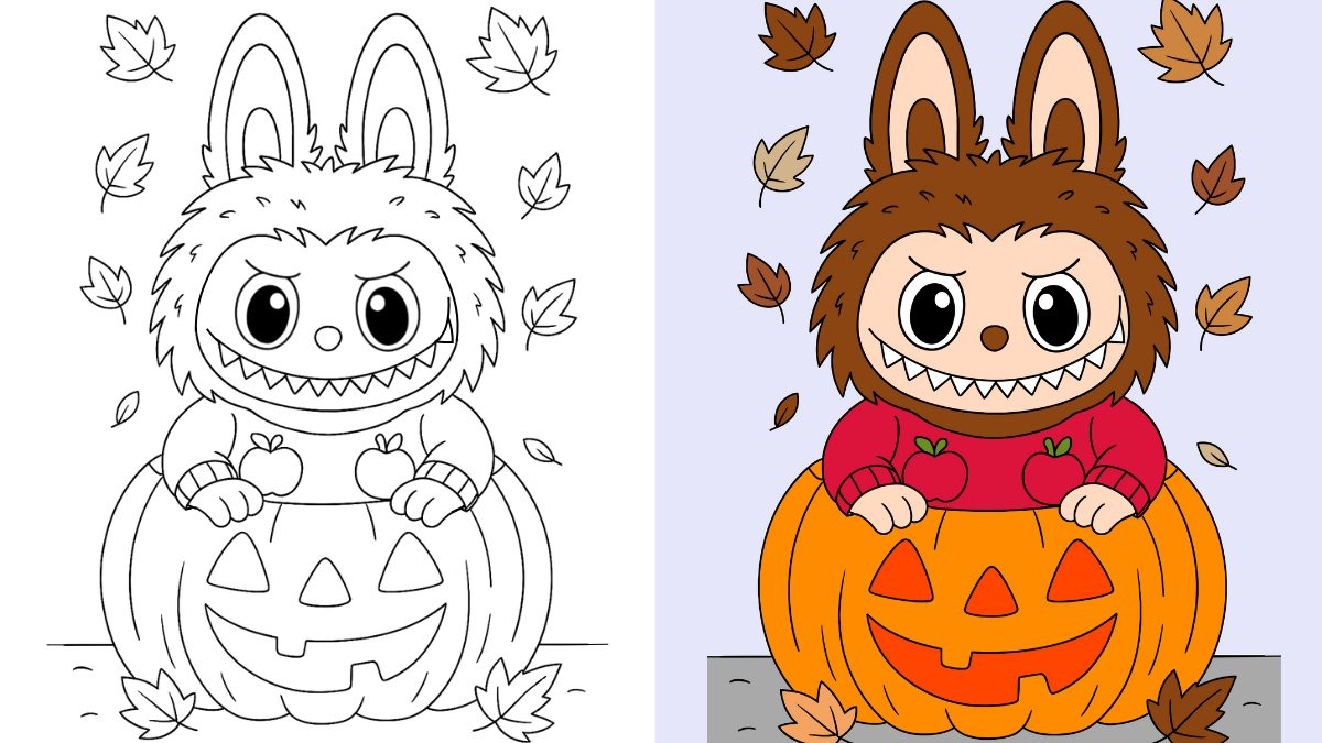 Labubu Fall Coloring Pages 23 Free Printable PDFs 
