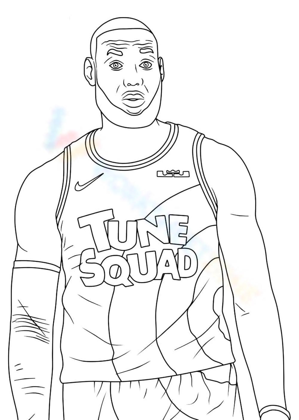 lebron james coloring page