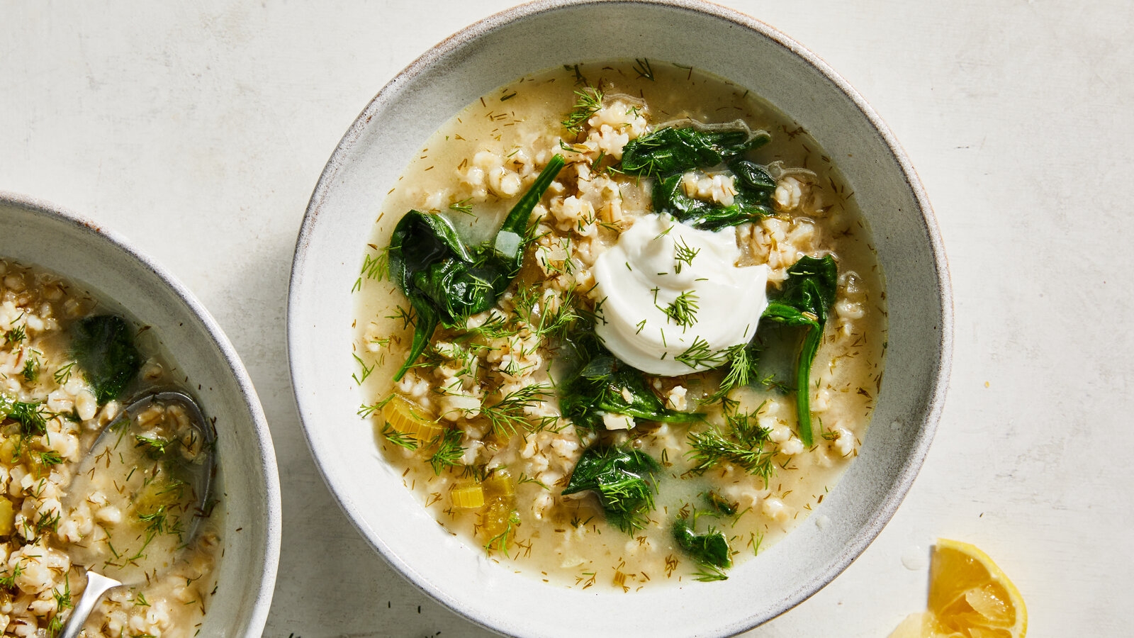 Lemony Pearl Barley Soup Recipe