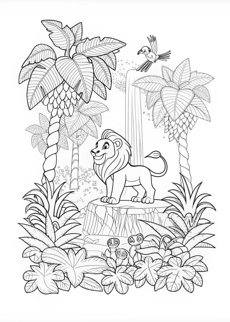 Leo The Little Lion King Coloring Page Free Printable Leo The Little Lion King Coloring Page Free Printable