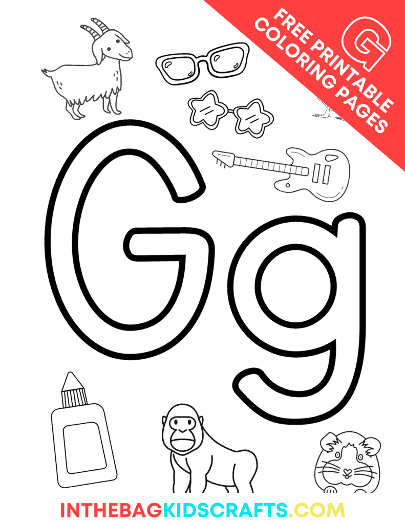 letter g coloring pages