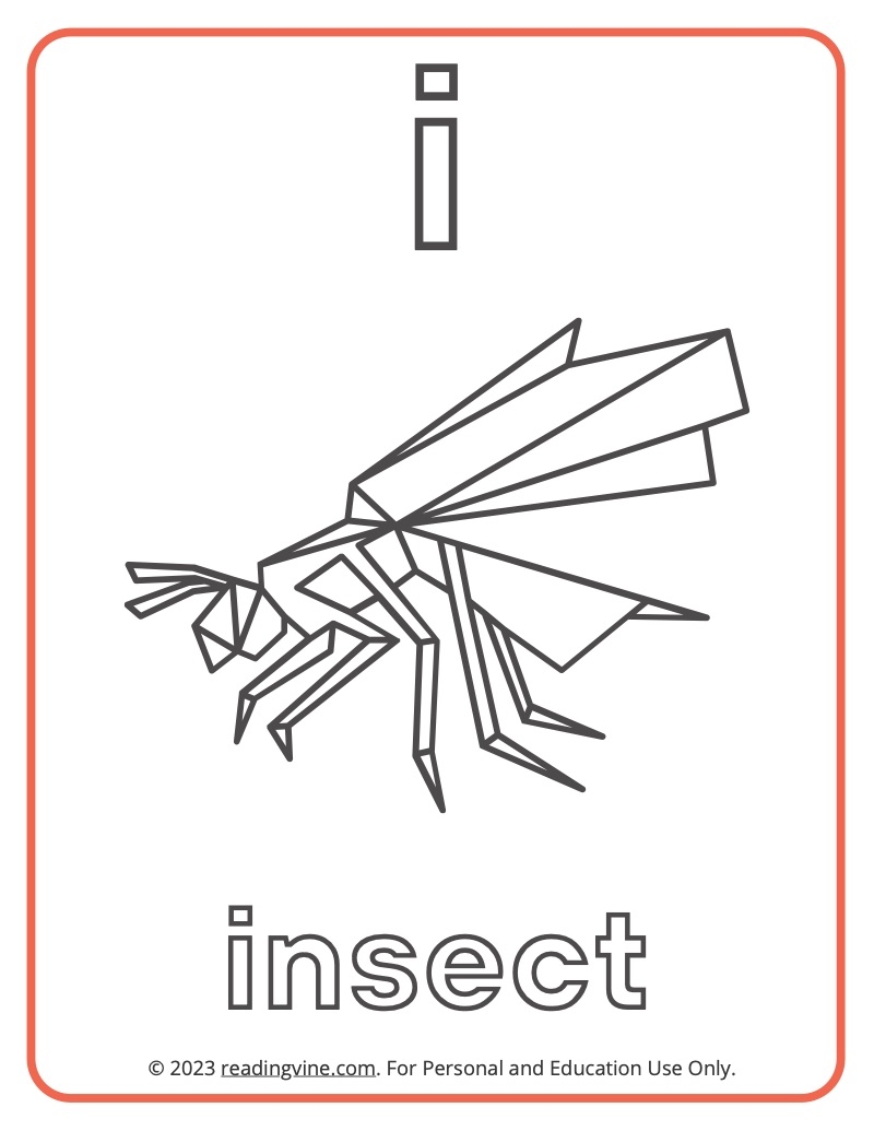 letter i coloring pages