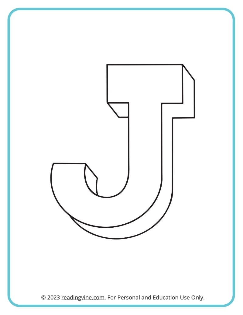 Letter J Coloring Pages