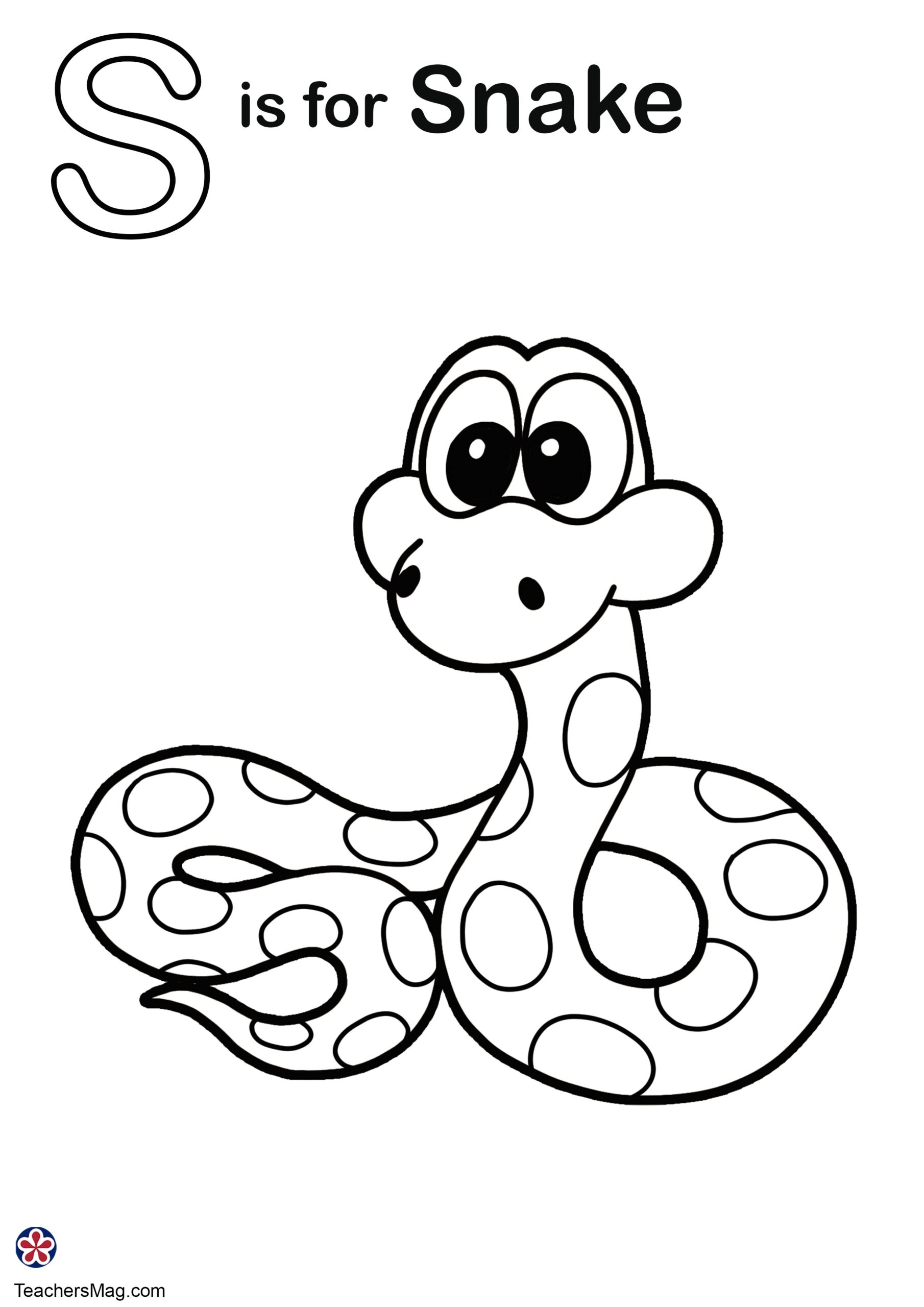 Letter S Coloring Pages TeachersMag