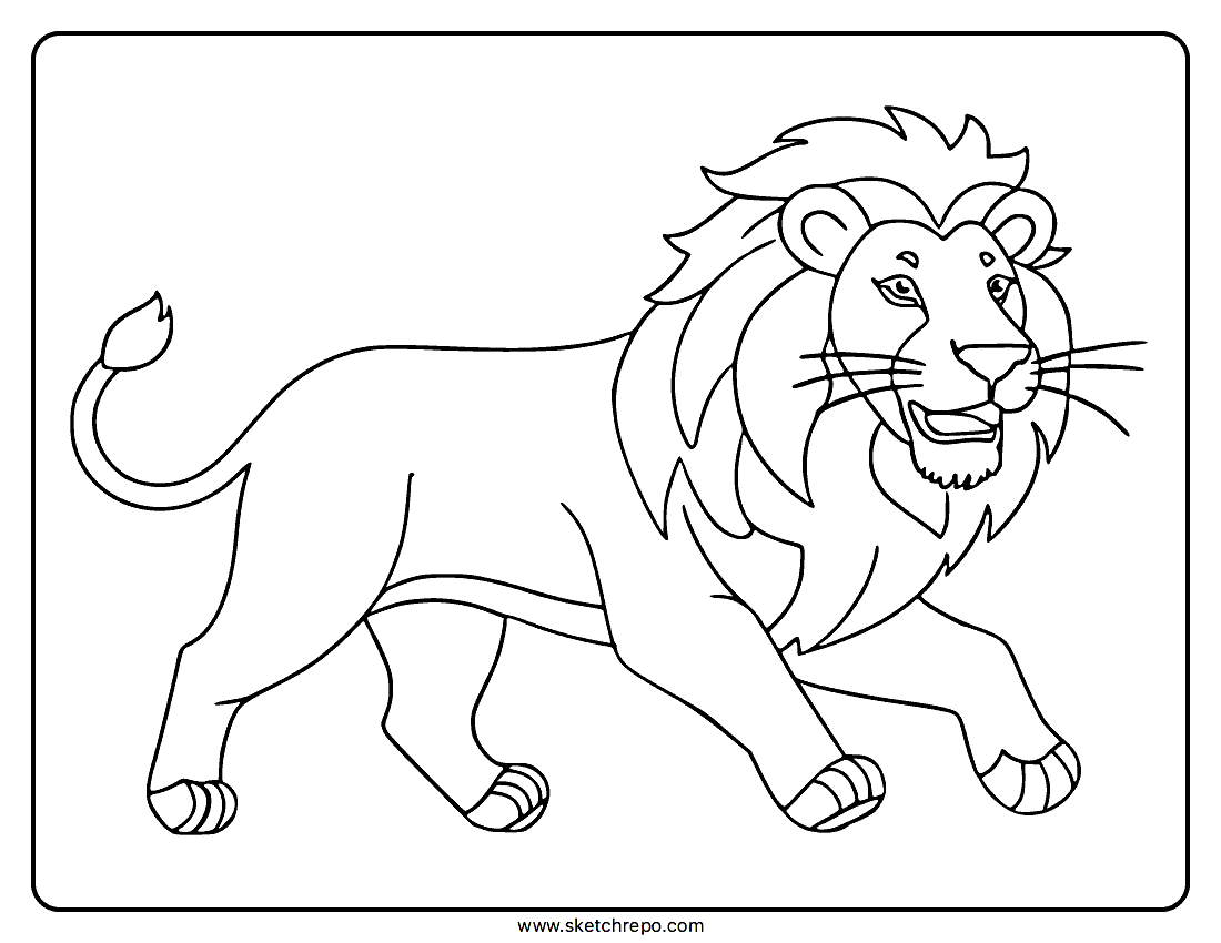 coloring pages of lions