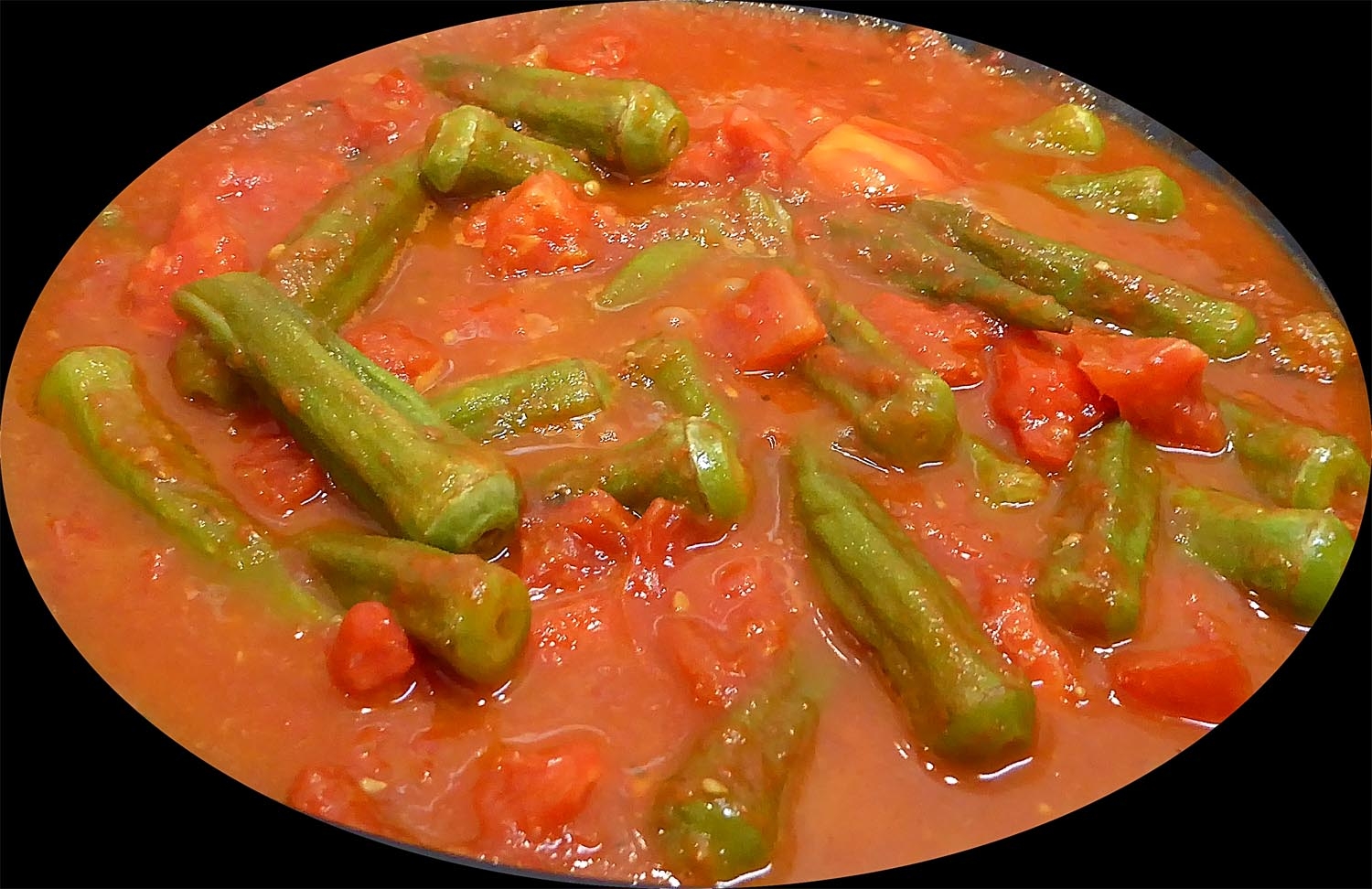 Living The Life In Saint Aignan Okra And Tomatoes