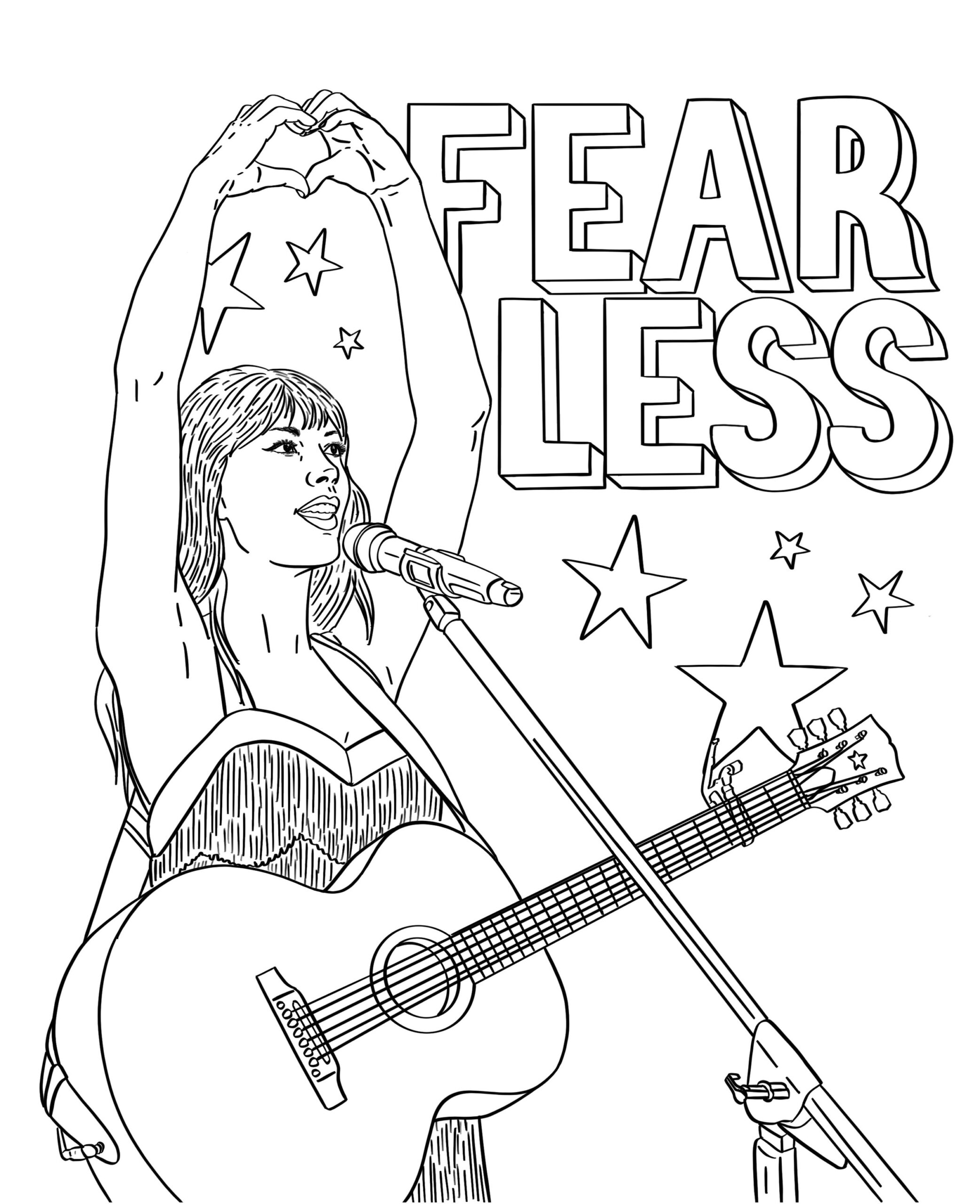 taylor swift coloring pages