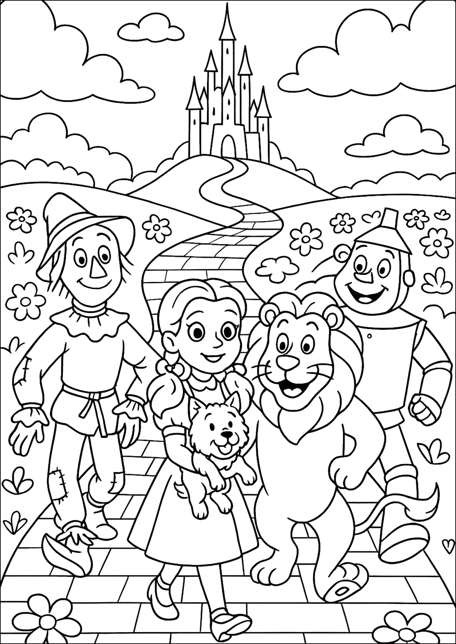 wizard of oz coloring sheets