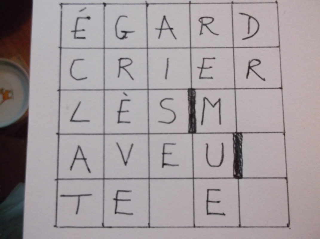 yours in french crossword