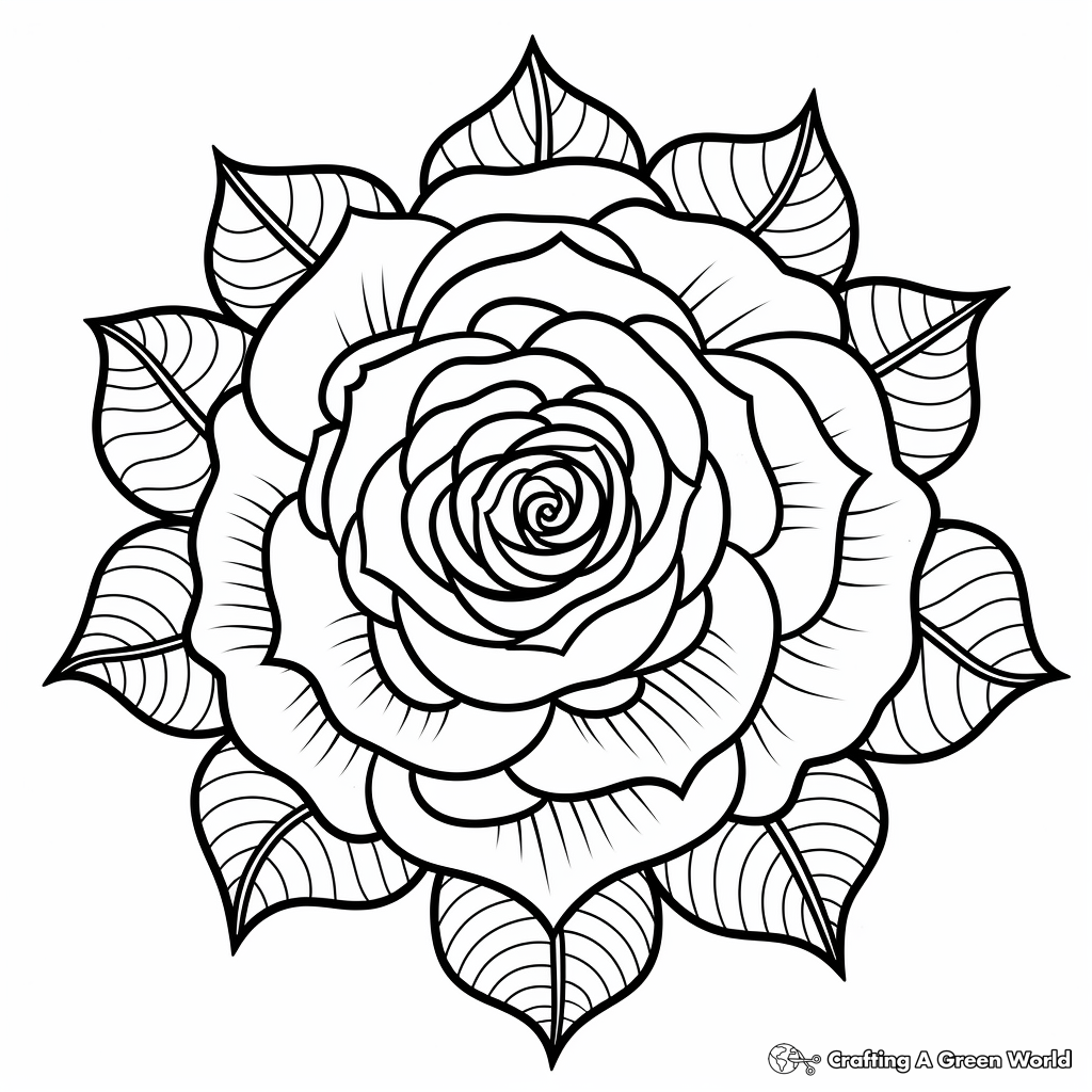 flower mandala coloring pages