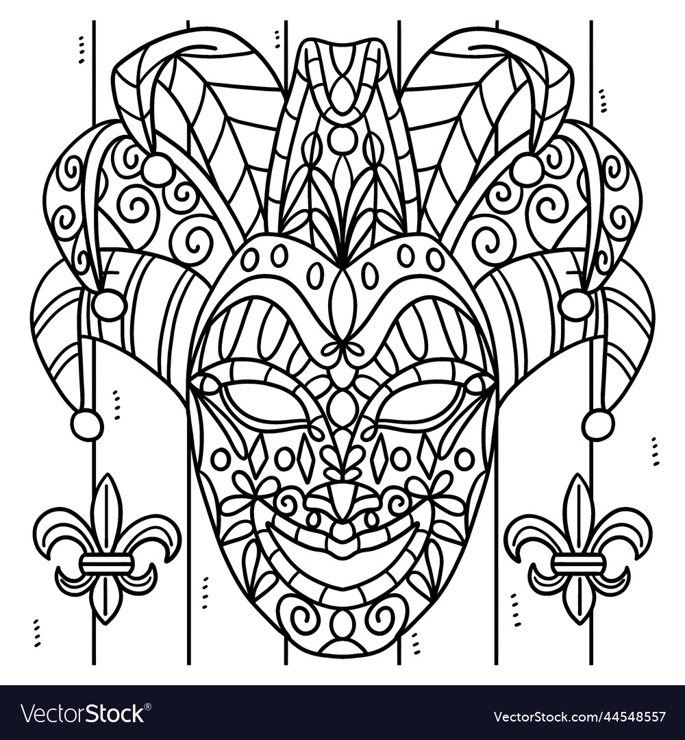 mardi gras coloring pages