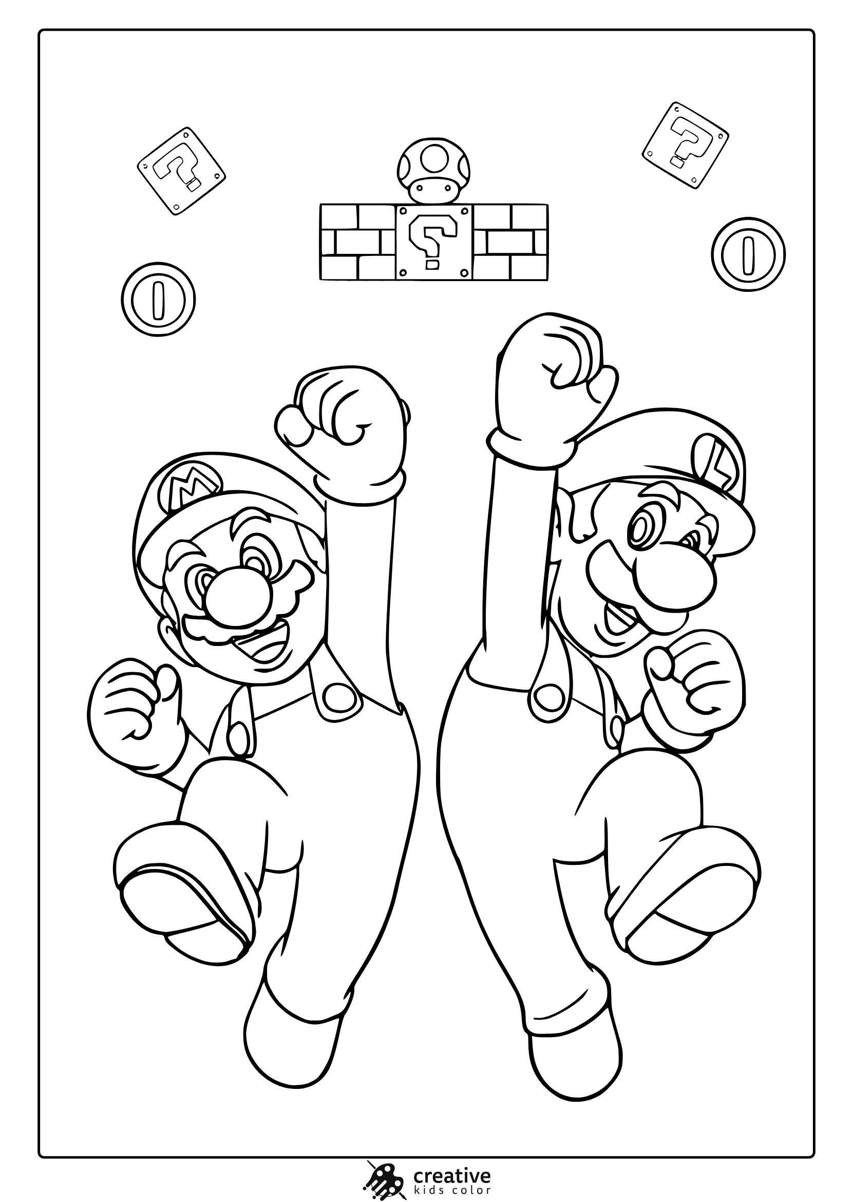 Mario Coloring Pages Free Printable PDFs 