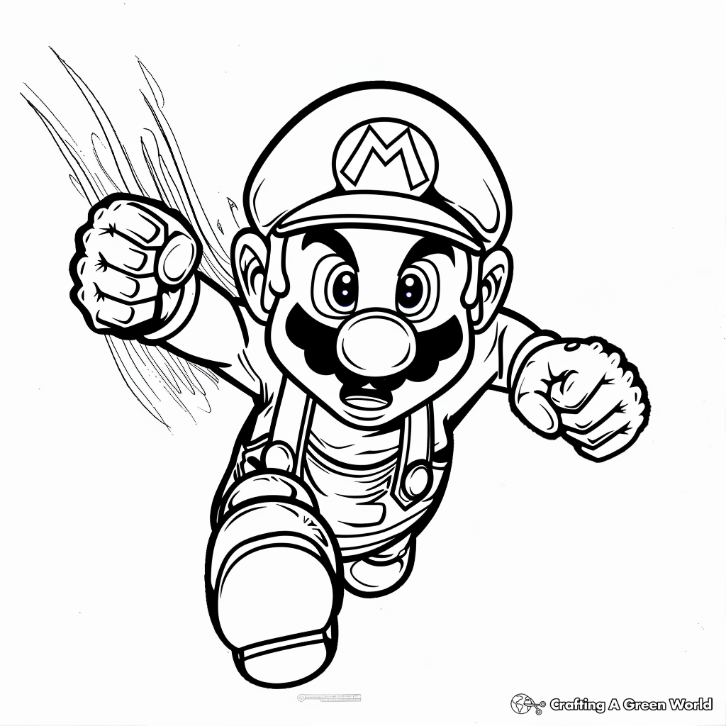 free coloring pages mario