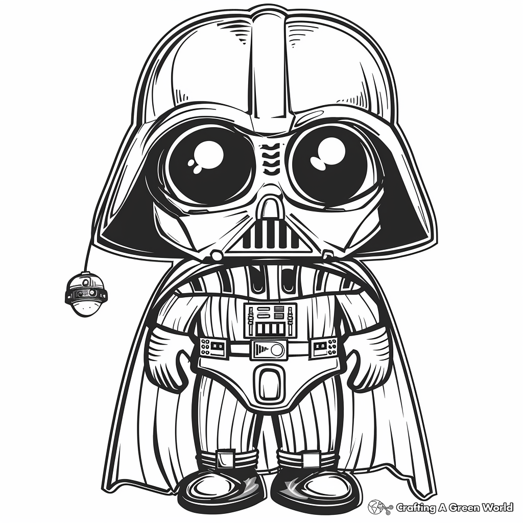 coloring pages of darth vader