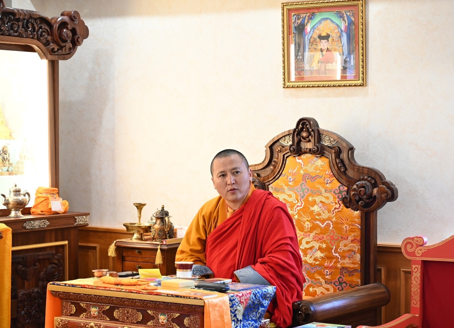 Meeting With Head Abbot Of Gandan Monastery Ambasciata D Italia Ulaanbaatar