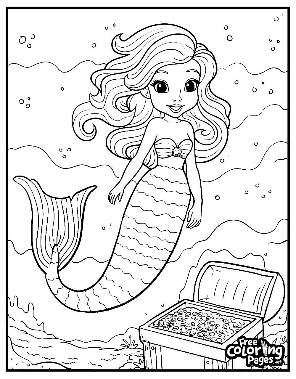 little mermaid coloring pages