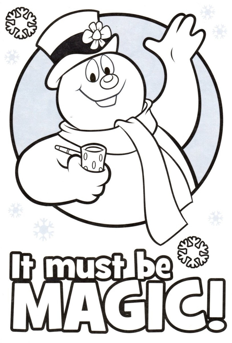 frosty the snowman coloring pages