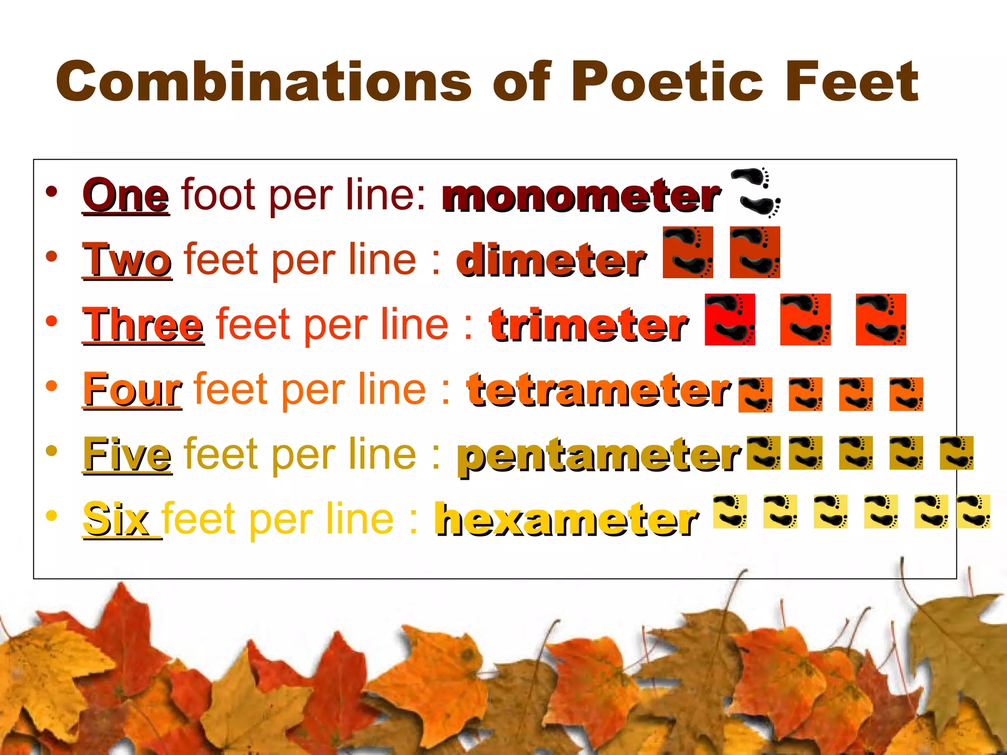 Meter In Poetry PPT