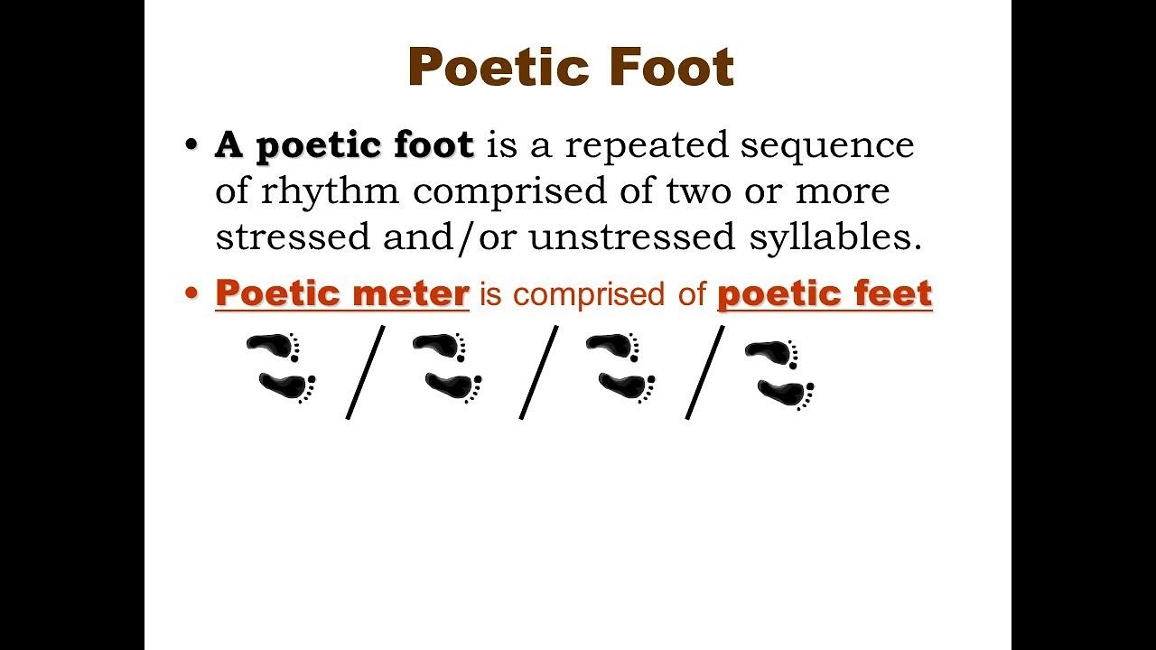 Meter Poetic Foot Iambic YouTube