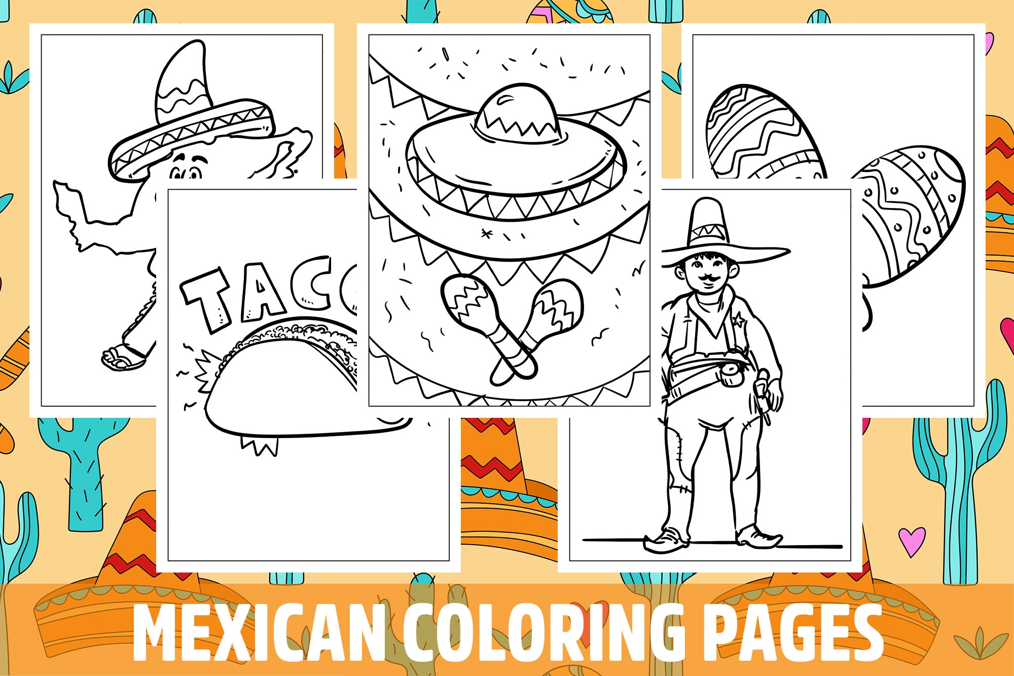 coloring pages of mexico