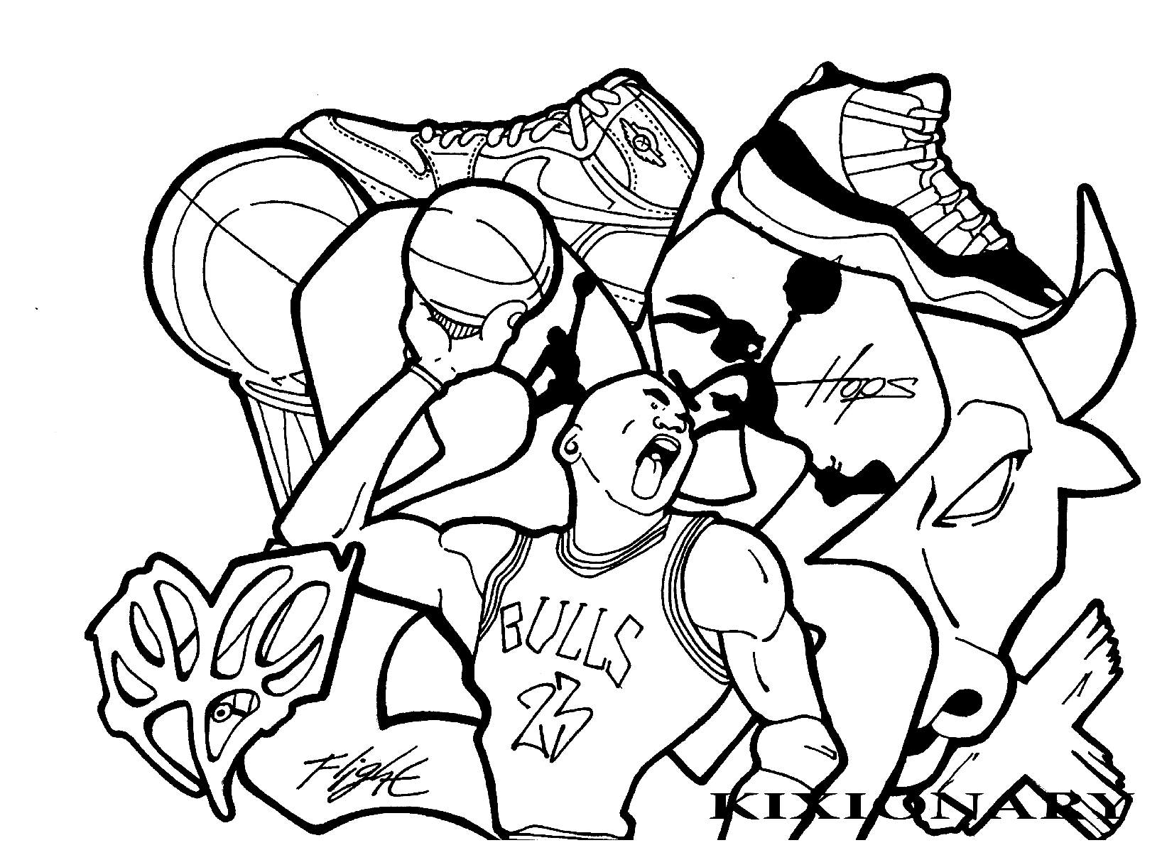 Michael Jordan Street Art Graffiti And Street Art Coloring Pages Michael Jordan Street Art Graffiti And Street Art Coloring Pages