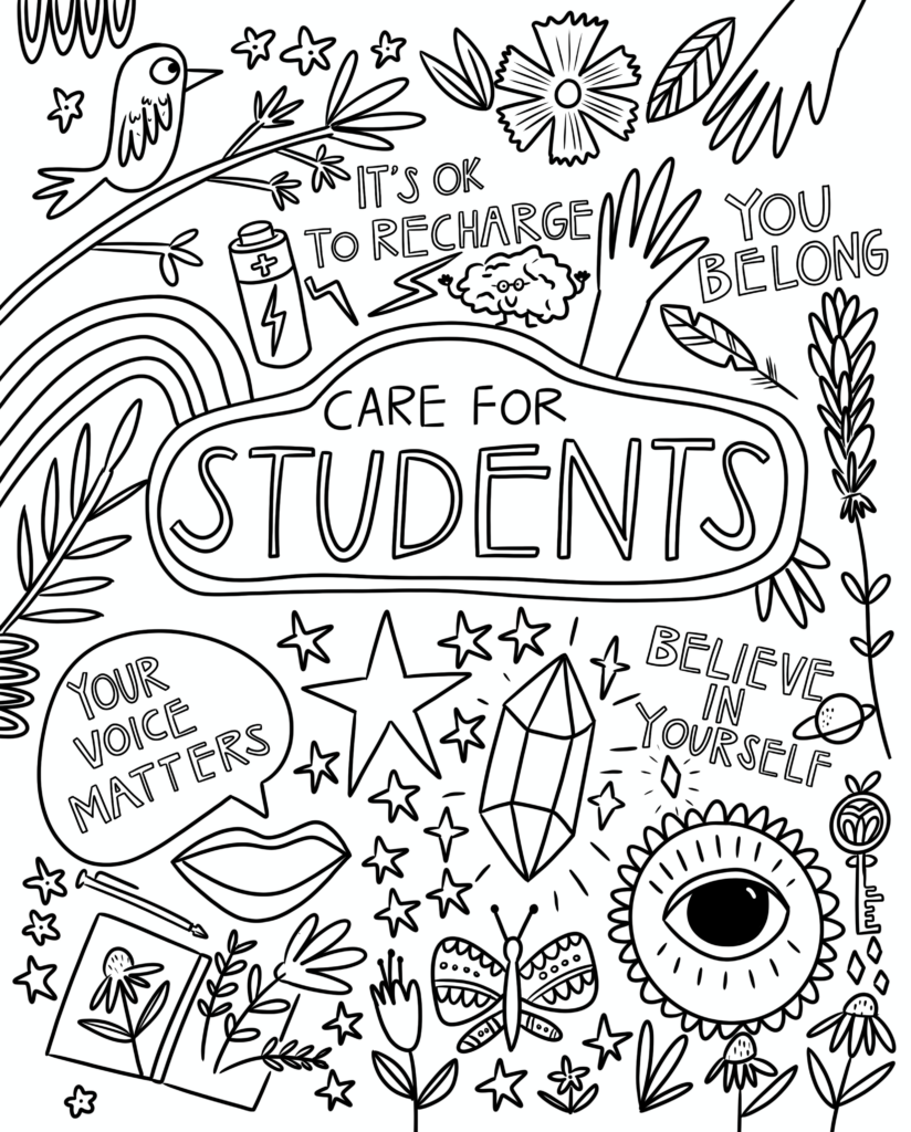 coloring pages for mental health