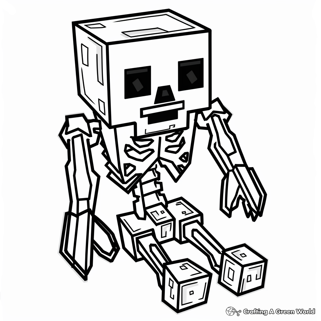 minecraft creeper coloring page