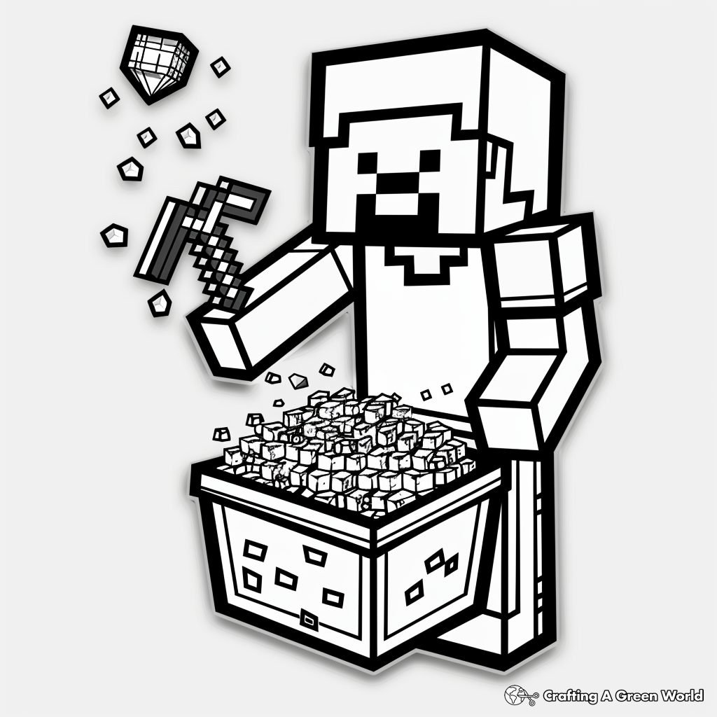 steve from minecraft coloring page steve from minecraft coloring page
