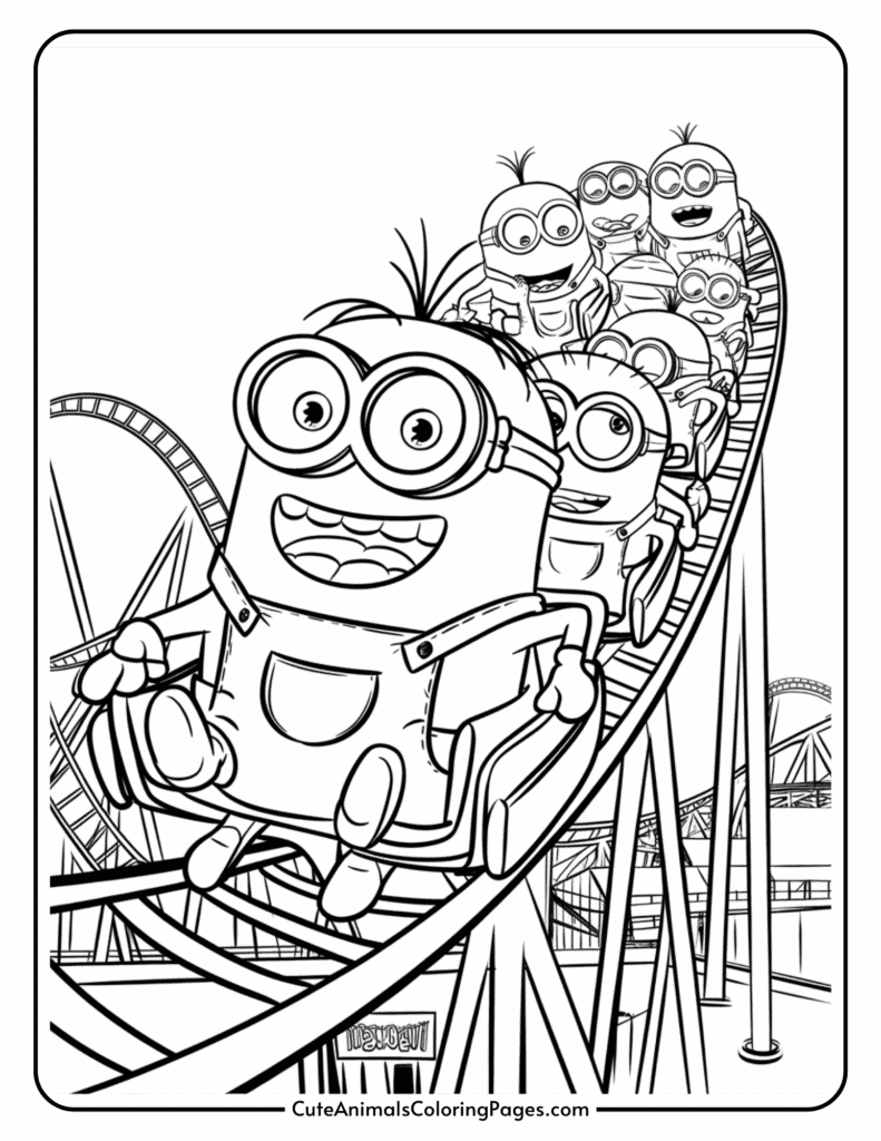 Minions Coloring Pages 15 Free Printable PDF Pages Cute Animals Coloring Pages