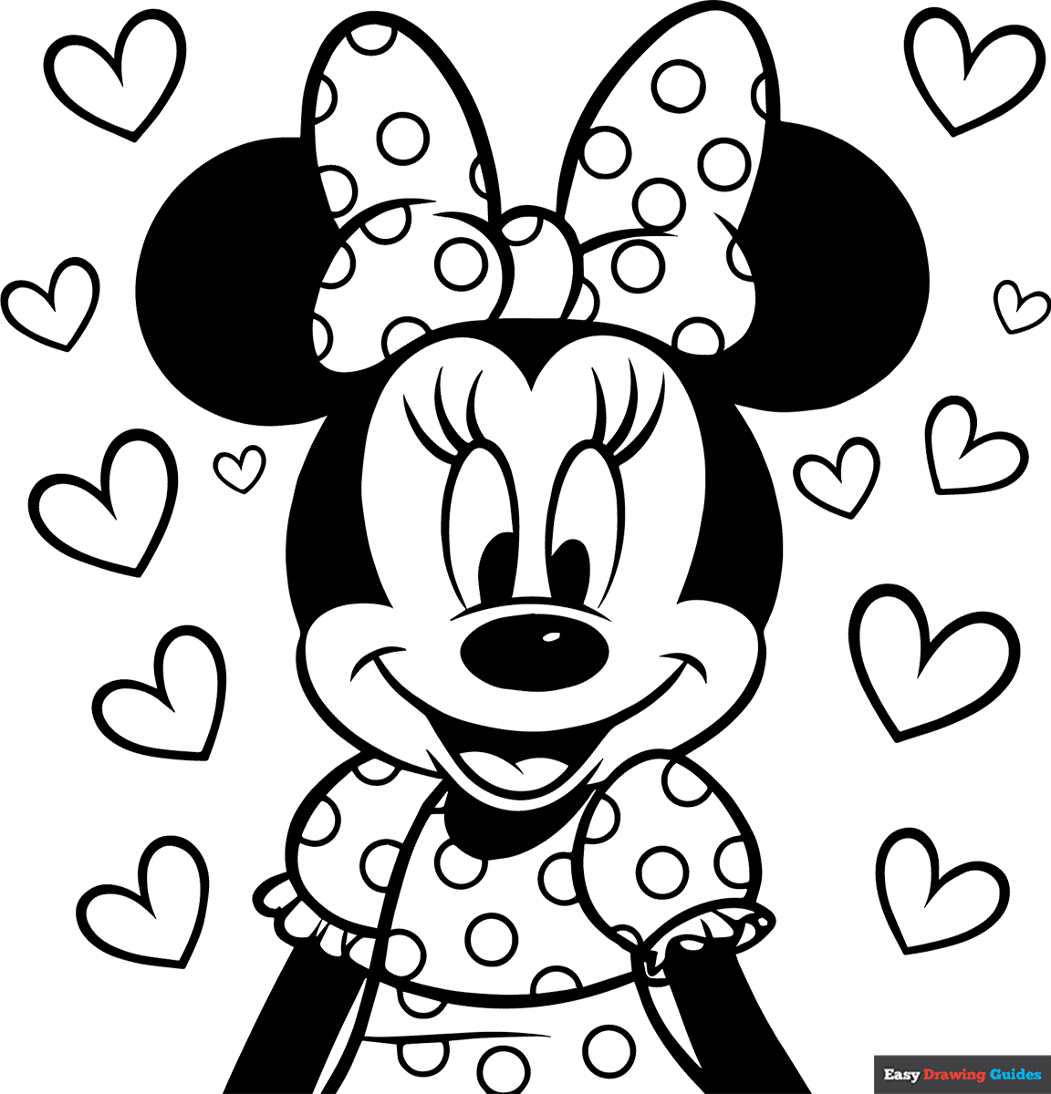 minnie mouse coloring sheet