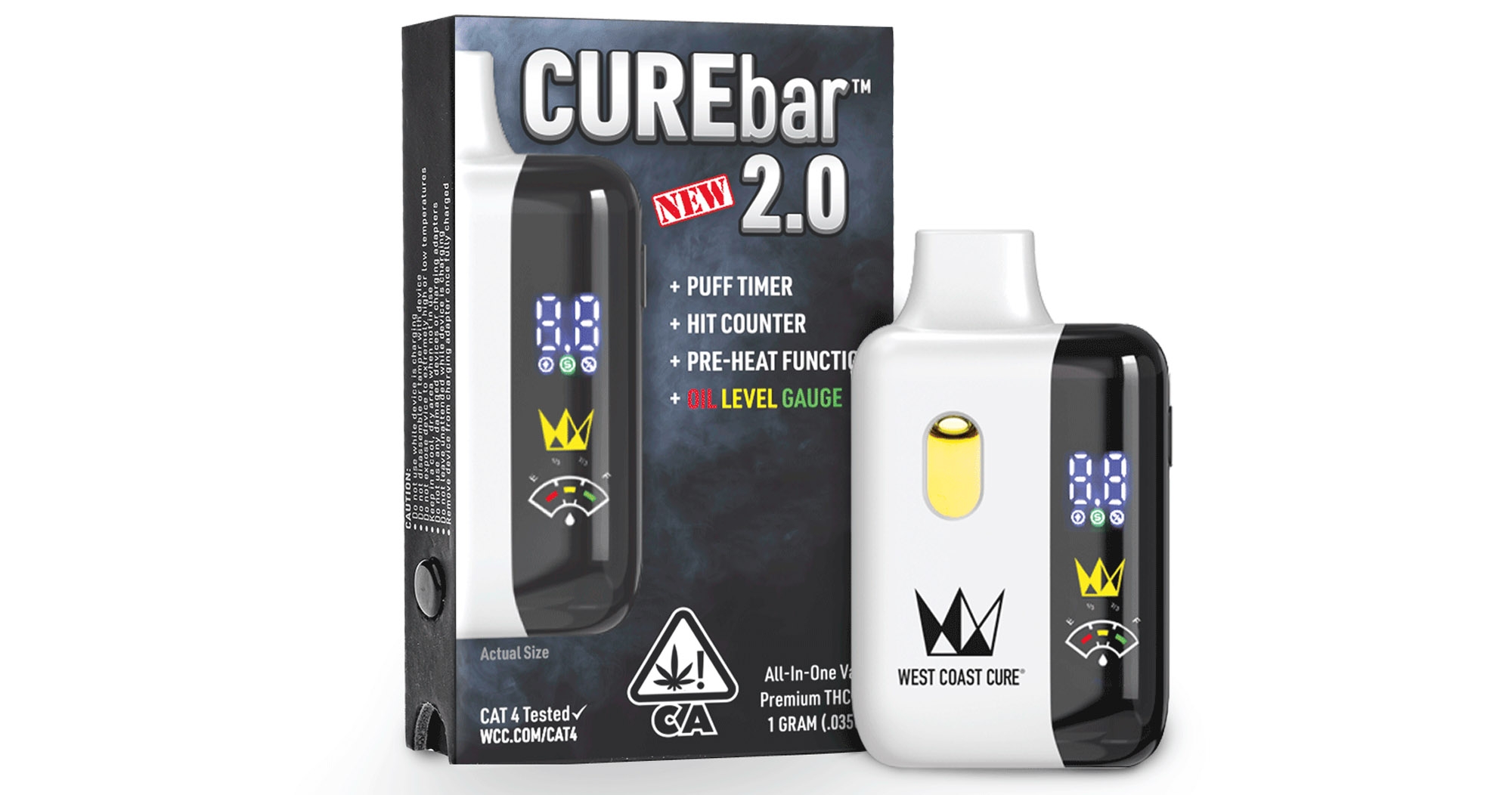 Mission Valley West Coast Cure Gas OG CUREbar AIO 2 0 1g San Diego Vista Imperial Cannabis Dispensary With Delivery March And Ash