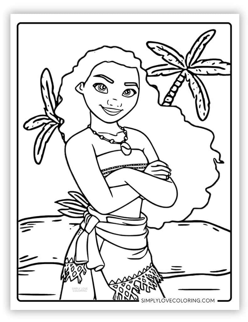 moana printable coloring pages