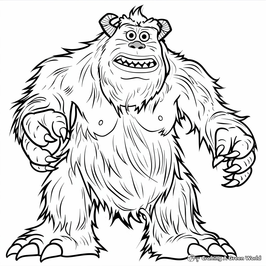 monster inc coloring pages
