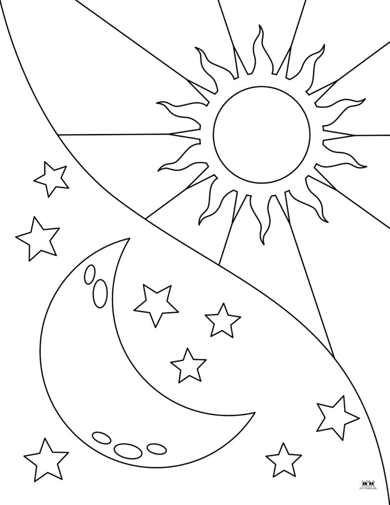 Moon Coloring Pages Templates 39 Pages Printabulls