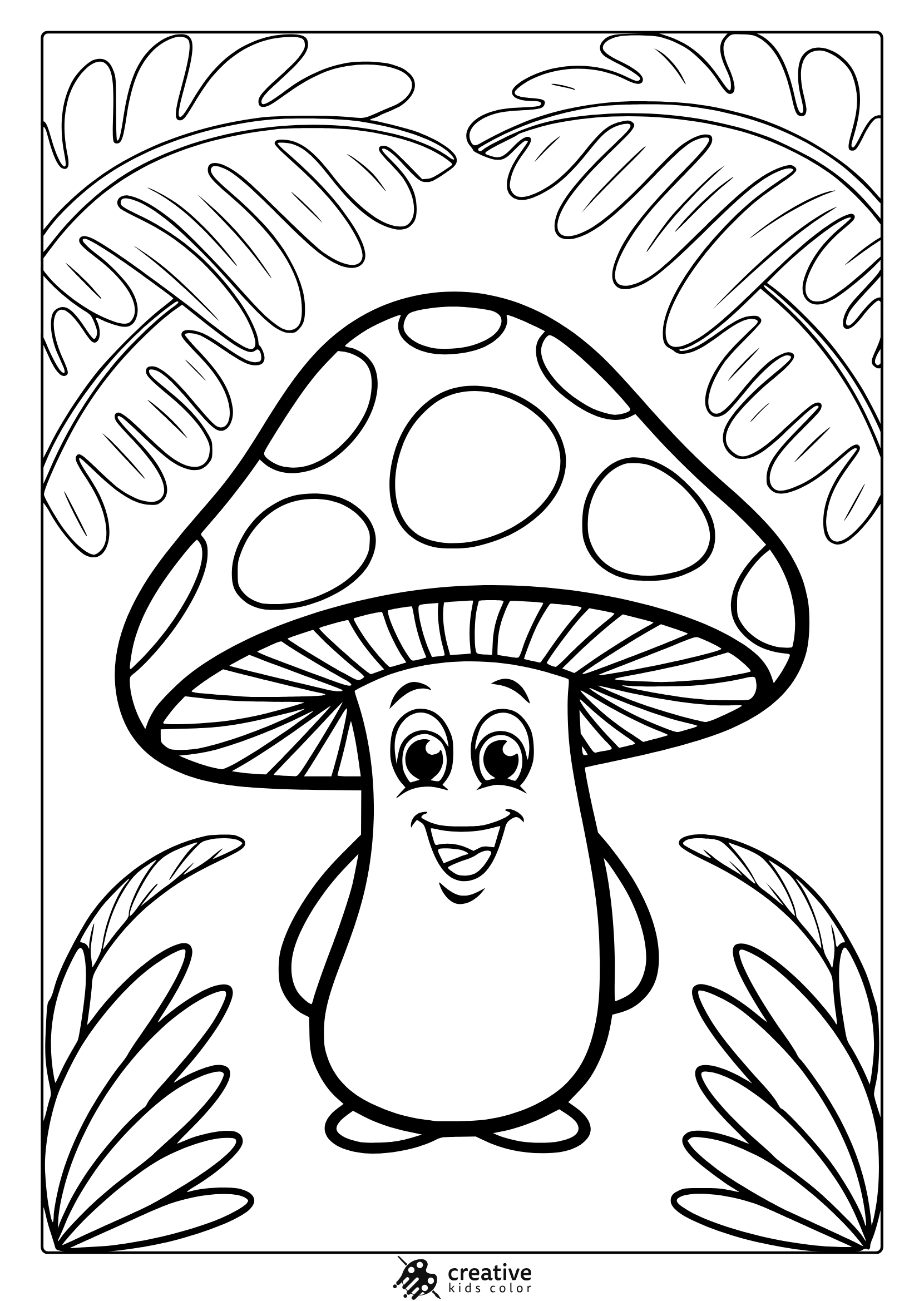 Mushroom Coloring Pages Free Printable PDFs 