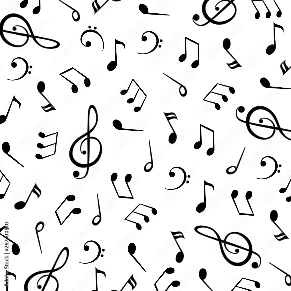 Music Notes Group Musical Notes Background Stock Vector Stock Vector Adobe Stock
