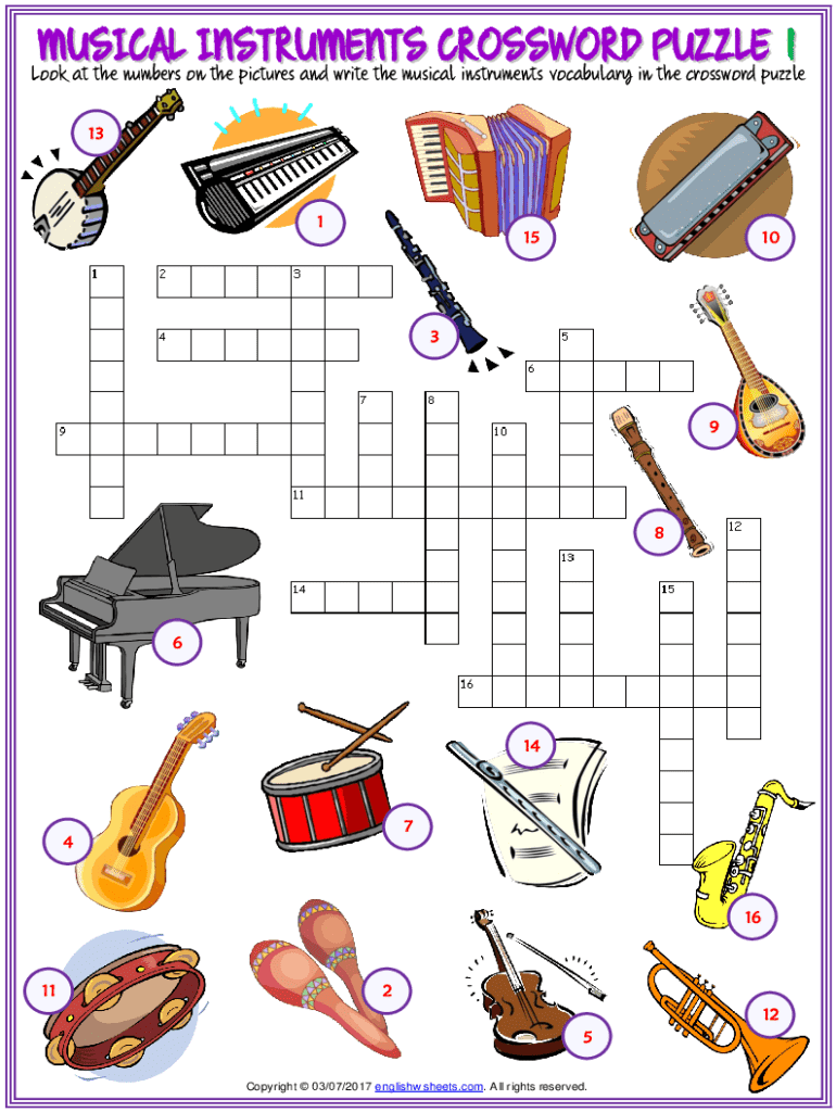 stringed instrument crossword puzzle clue