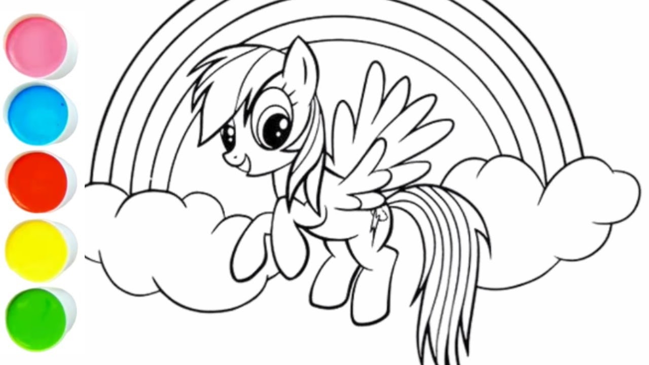 My Little Pony Coloring Page How To Color Rainbow Dash YouTube My Little Pony Coloring Page How To Color Rainbow Dash YouTube