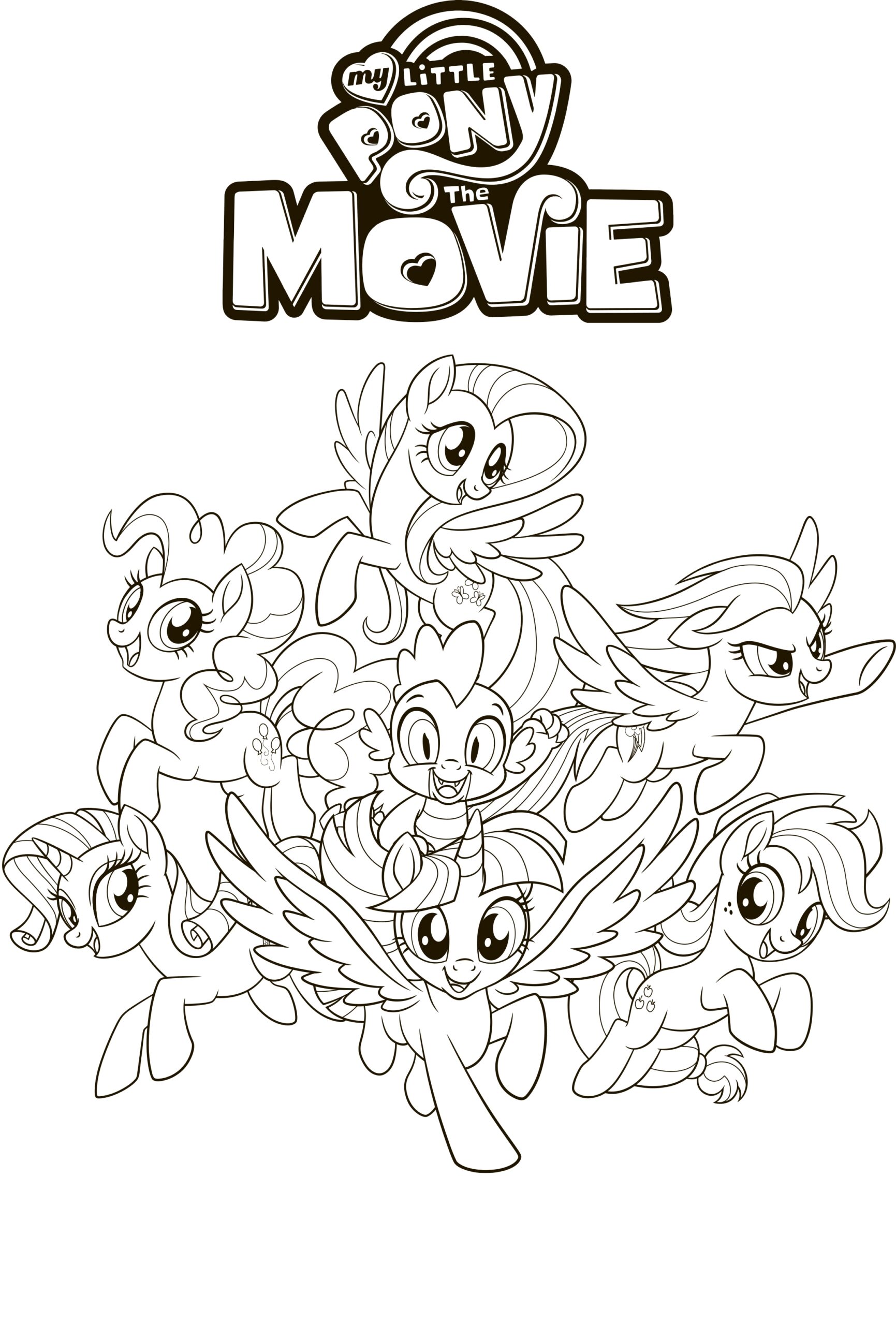my little ponies coloring pages