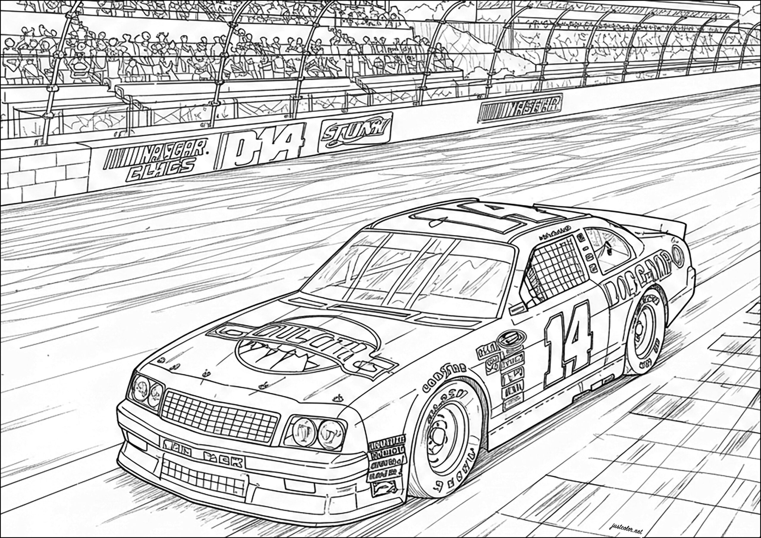 race car coloring sheets