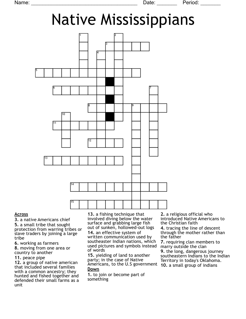 oklahoma tribe crossword clue