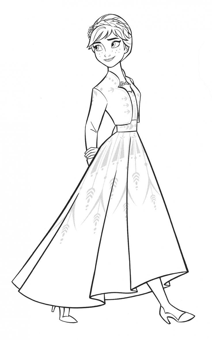 anna frozen coloring pages
