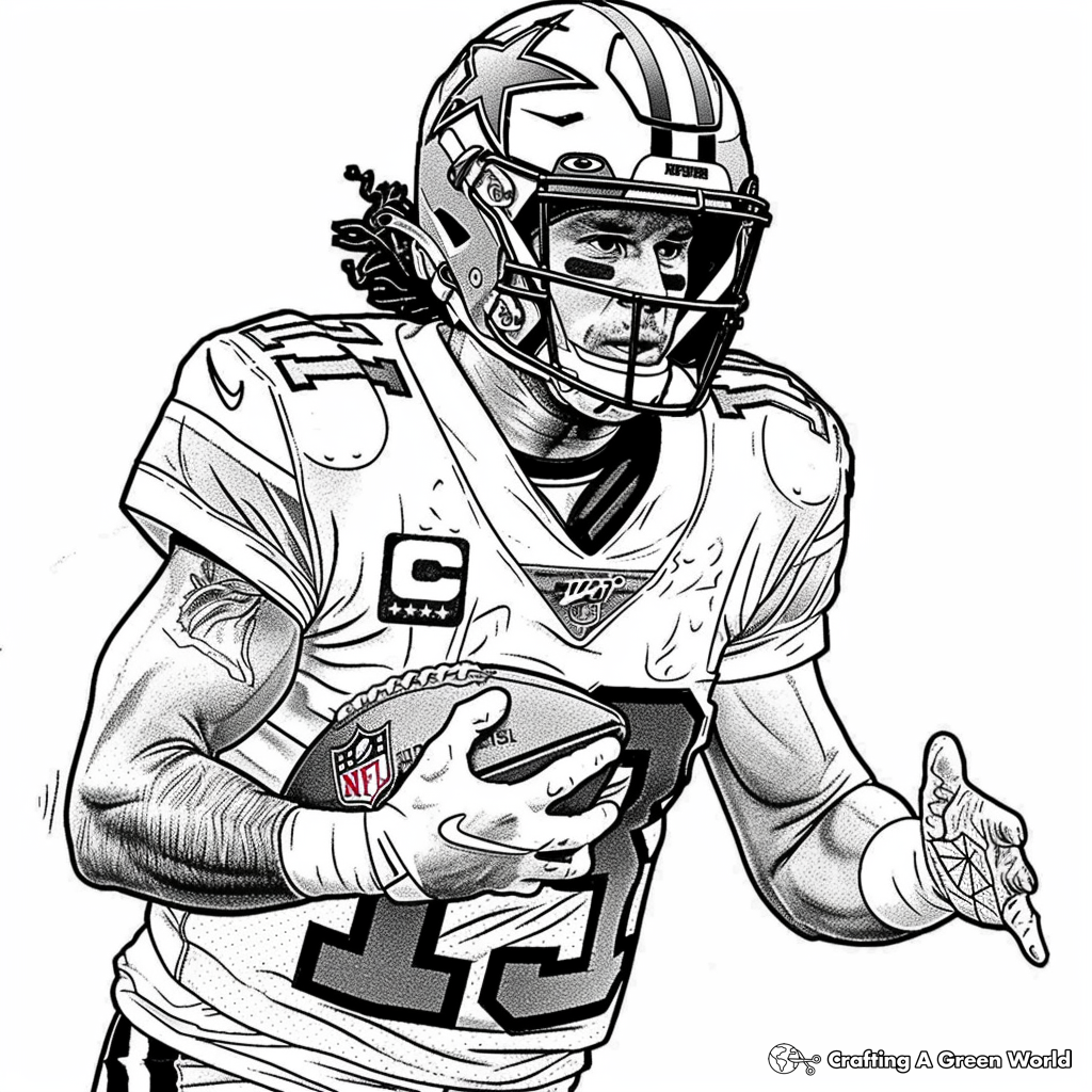 american football coloring pages