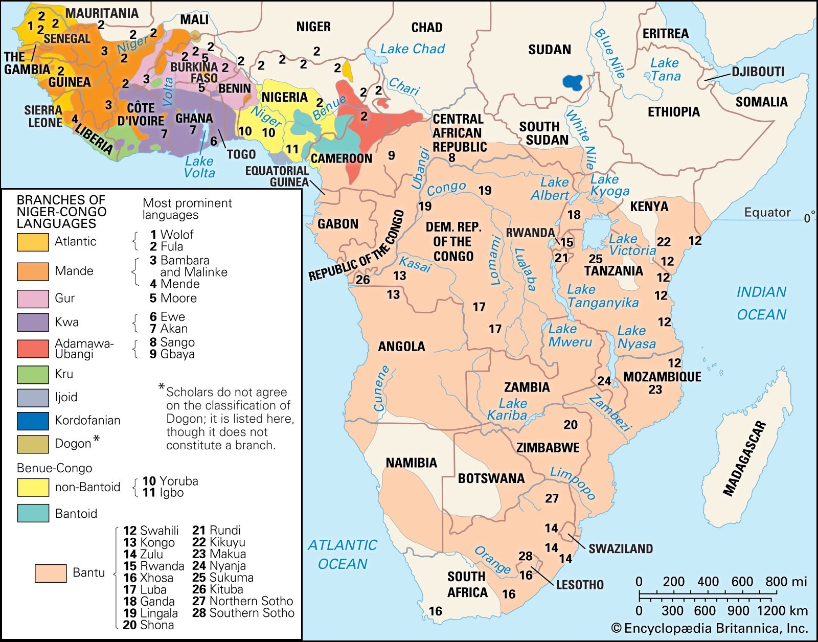 Niger Congo Languages African Language Family Britannica