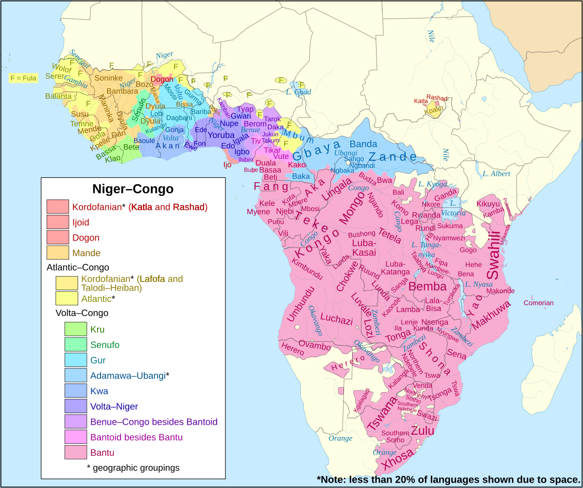 Niger Congo Languages Wikipedia