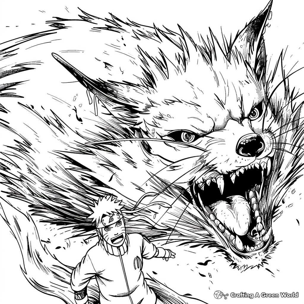 naruto coloring book pages