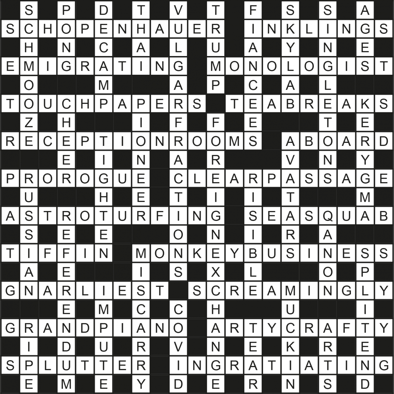 crossword clue for panache