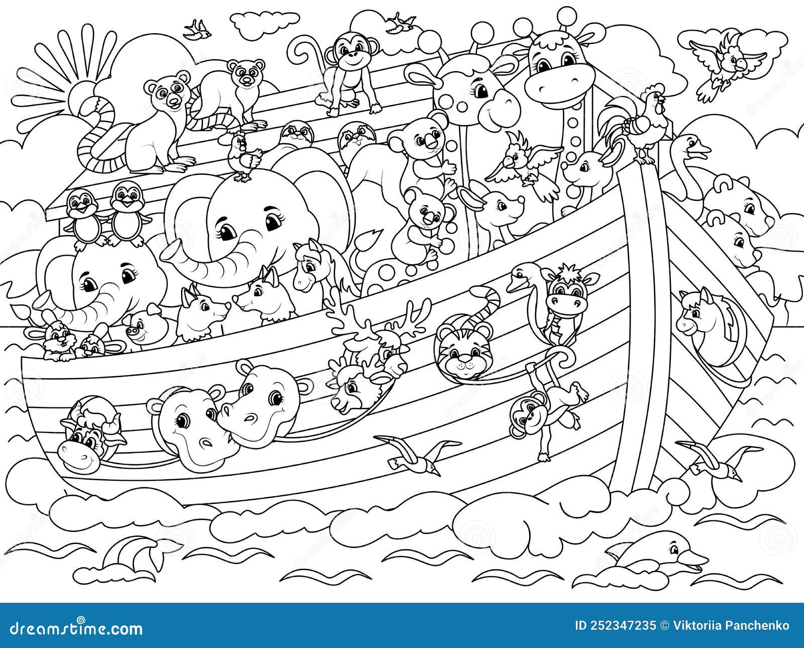 Noah Ark Coloring Stock Illustrations 15 Noah Ark Coloring Stock Illustrations Vectors Clipart Dreamstime